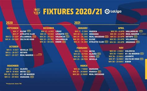 jadwal pertandingan barcelona